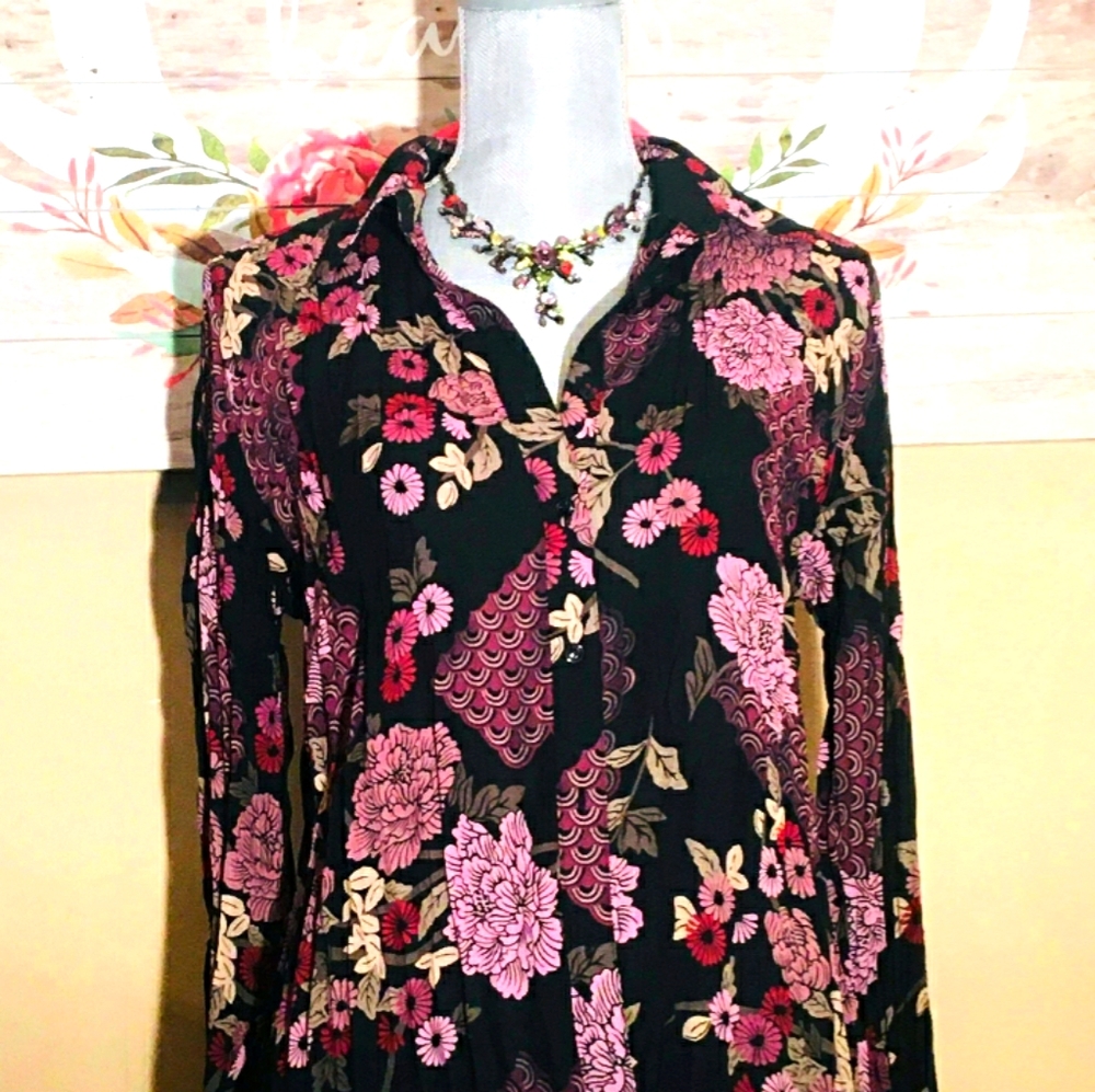 Sheer Floral Beautiful Blouse